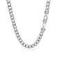 14k White Gold Solid Miami Cuban Chain (6.00 mm)