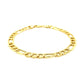 14k Yellow Gold Lite Figaro Bracelet (6.60 mm)