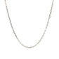 Sterling Silver Rhodium Plated Cable Chain (1.50 mm)