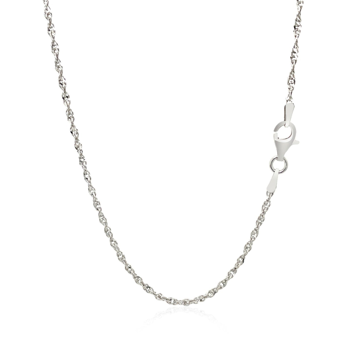 Sterling Silver Singapore Style Chain (1.80 mm)