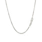 Sterling Silver Rhodium Plated Round Box Chain (1.30 mm)