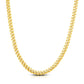 10k Yellow Gold Classic Miami Cuban Solid Chain (7.10 mm)