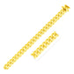 14k Yellow Gold Classic Miami Cuban Solid Chain (8.20 mm)