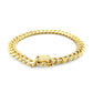 14k Yellow Gold Classic Miami Cuban Solid Bracelet (8.20 mm)