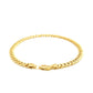 14k Yellow Gold Miami Cuban Semi Solid Bracelet (4.50 mm)