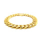 14k Yellow Gold Polished Curb Chain Bracelet (11.50 mm)