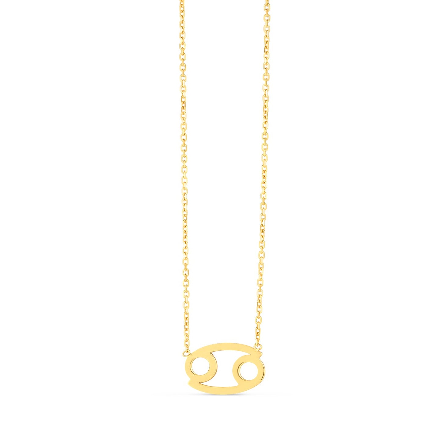 14K Yellow Gold Cancer Necklace