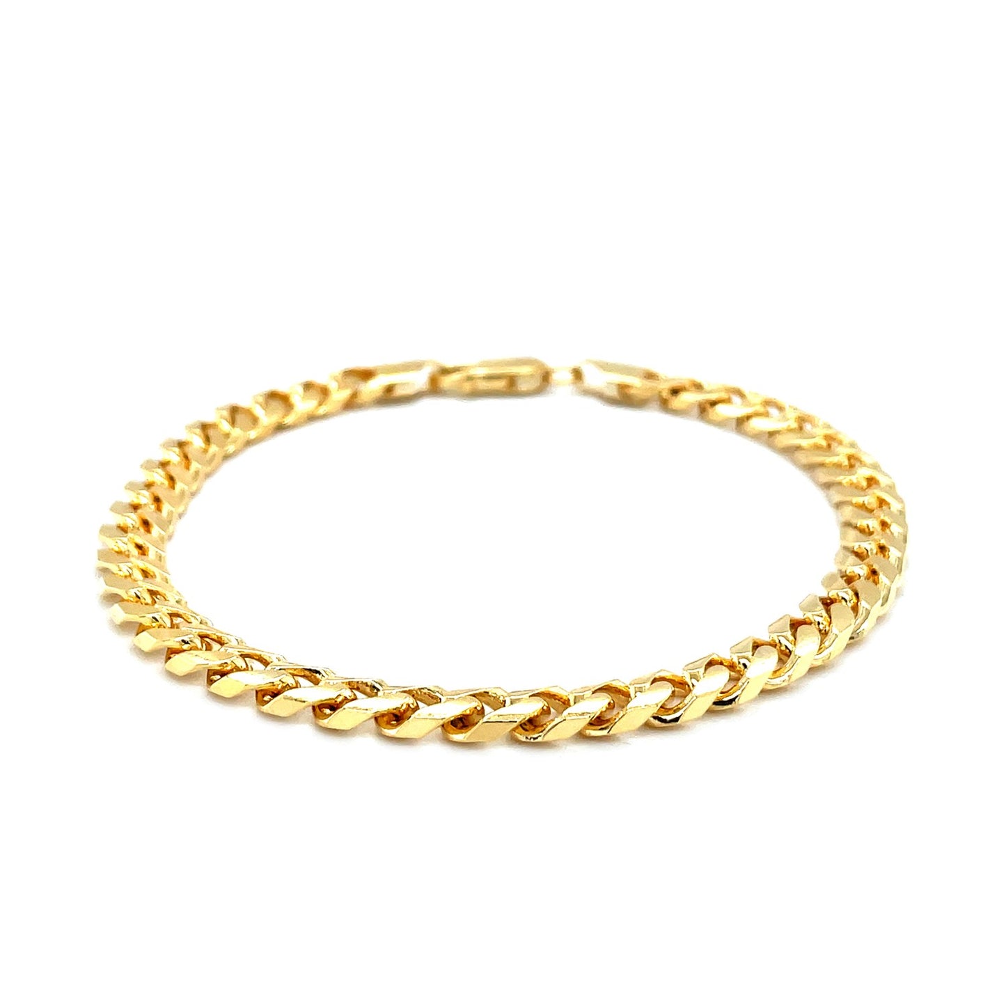 5.8mm 14k Yellow Gold Solid Miami Cuban Bracelet